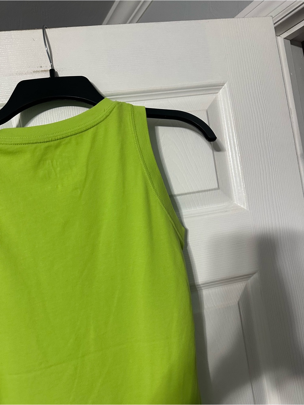 Nike Lime Green Dri-FIT Cotton Tee Tank Top - Picture 11 of 13